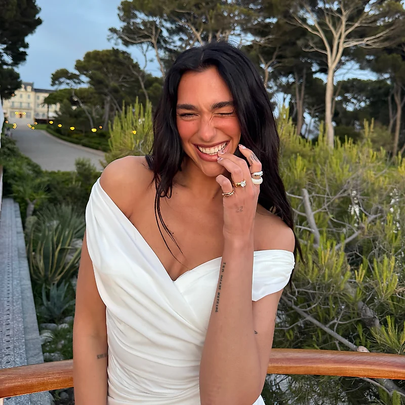 Dua Lipa's hand photo